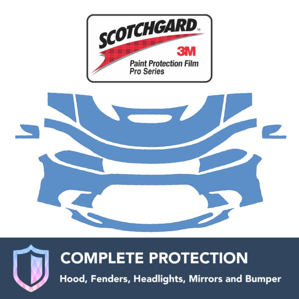 3M Dodge Charger SRT Hellcat 2015-2016 Clear Bra Precut Paint Protection Film Kit