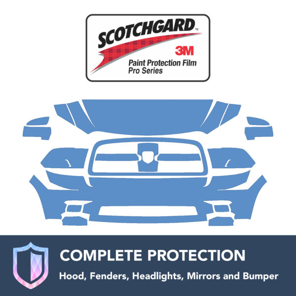 3M Dodge Ram 2009-2012 Clear Bra Precut Paint Protection Film Kit