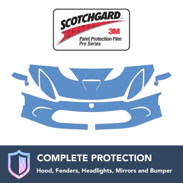 3M Dodge Viper 2013-2016 Clear Bra Precut Paint Protection Film Kit