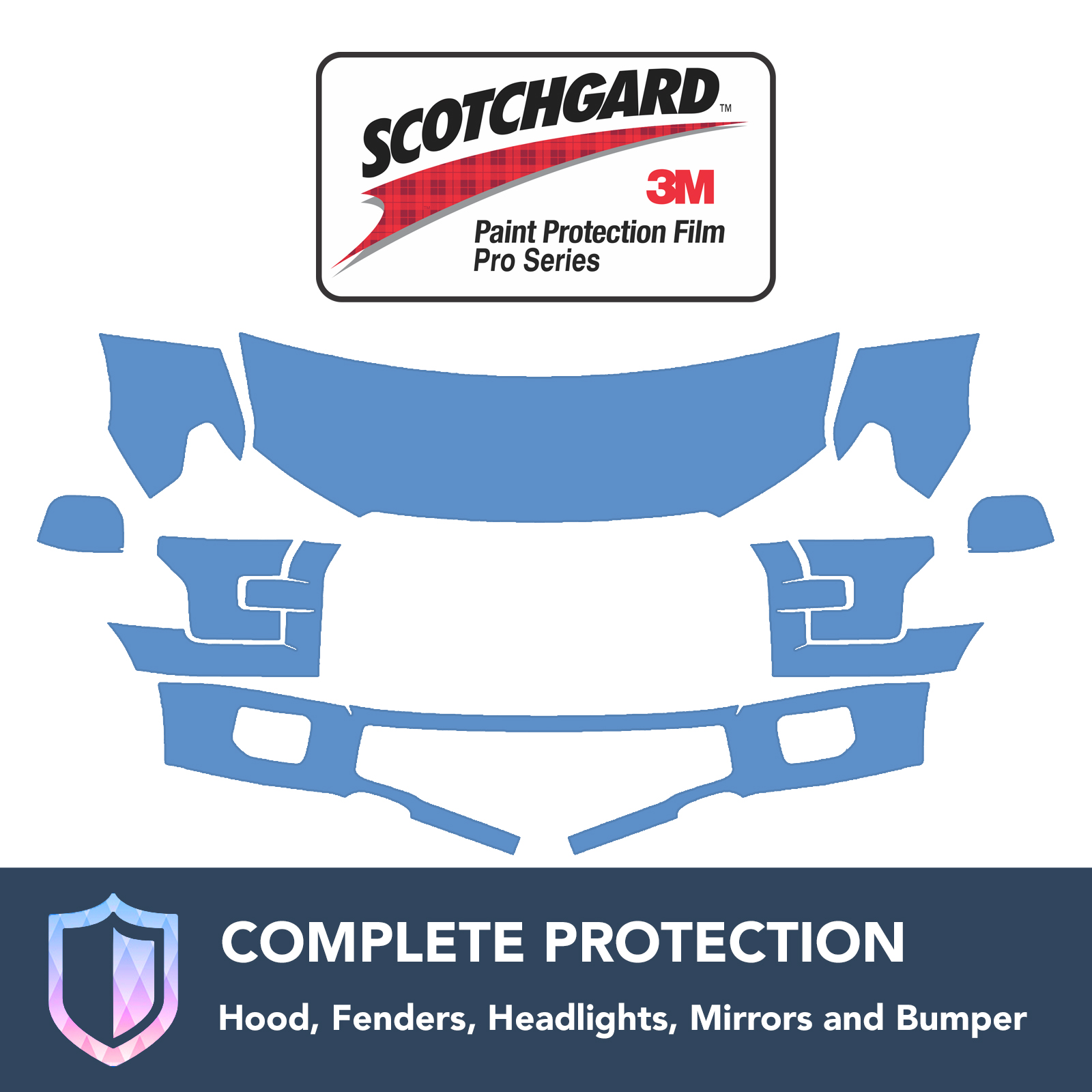 3M Scotchgard Paint Protection Film Clear Kit 2015 2016 2017 Ford F-150 Lariat 