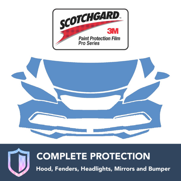 Hyundai Sonata Sport 2015-2016 Clear Bra Precut Paint Protection Film Kit