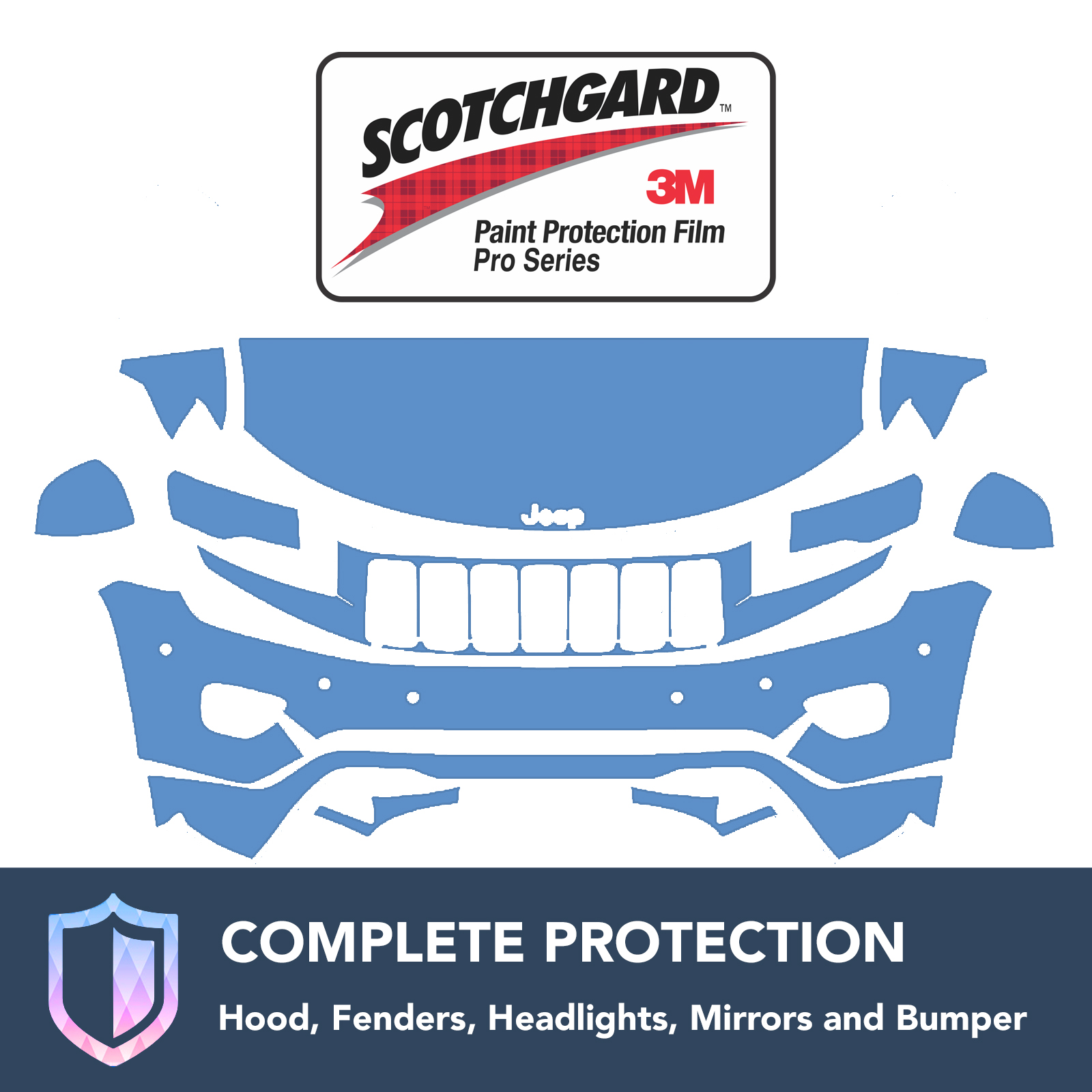 Genuine 3M Scotchgard Paint Protection Film Clear Pre-Cut 2015 2016 Audi S3