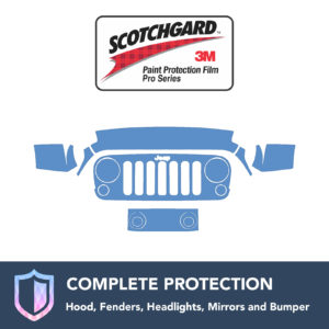 3M Jeep Wrangler 2007-2015 Clear Bra Precut Paint Protection Film Kit