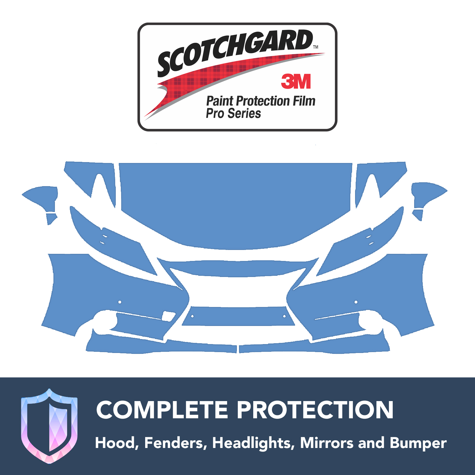 3M Lexus ES 2013-2015 Clear Bra Precut Paint Protection Film Kit - The  Paint Protection Guys