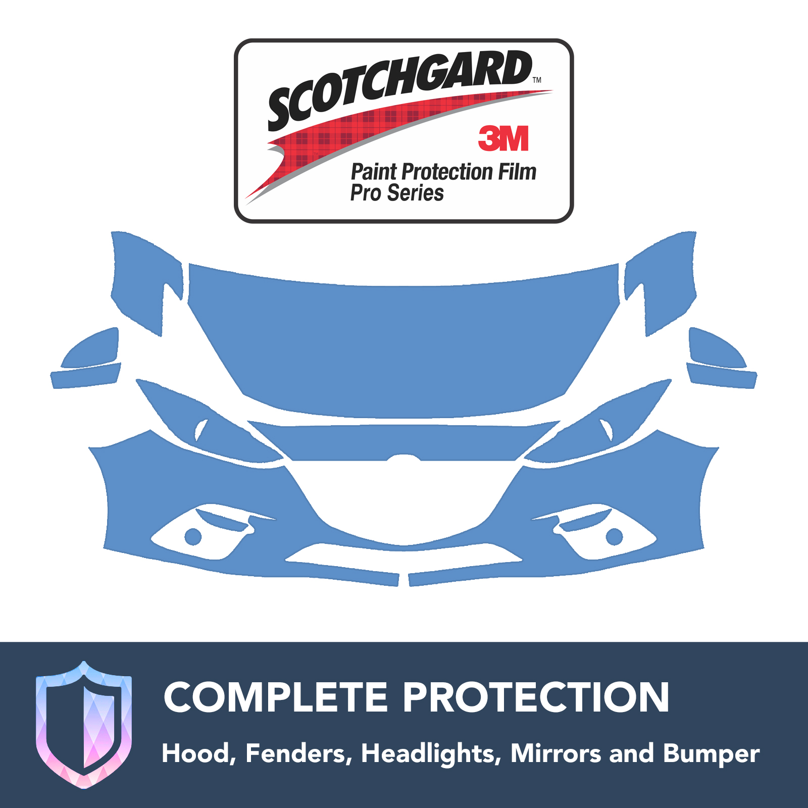 3M Mazda 3 2014-2016 Clear Bra Precut Paint Protection Film Kit